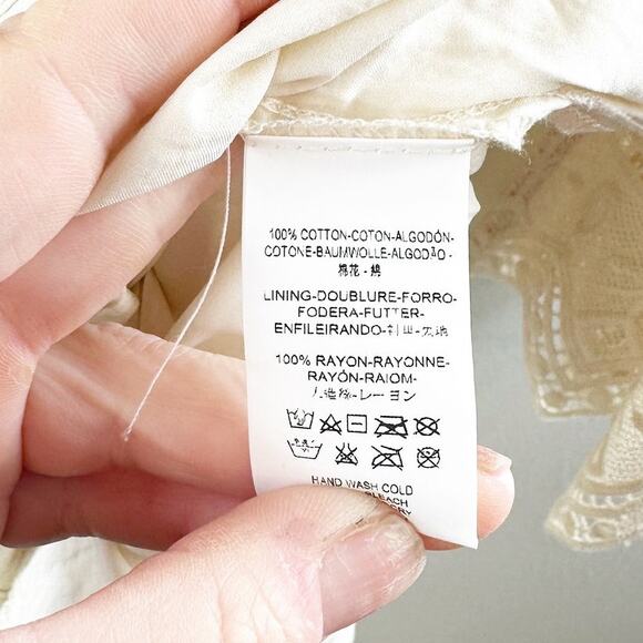 Jen’s Pirate Booty Chaouen Lace Crochet Boho Maxi Dress Ivory XS - Picture 6 of 16